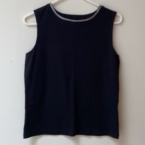 Rhinestone Sleeveless Top